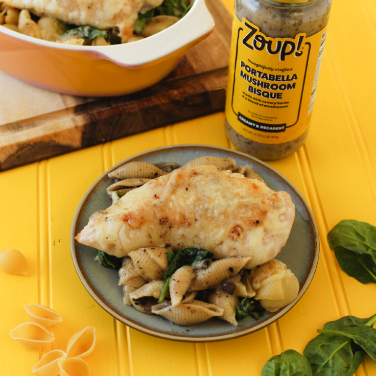 Portabella Mushroom Pasta Bake